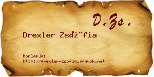 Drexler Zsófia névjegykártya