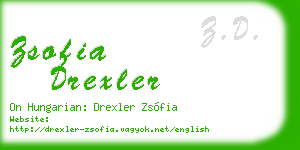 zsofia drexler business card